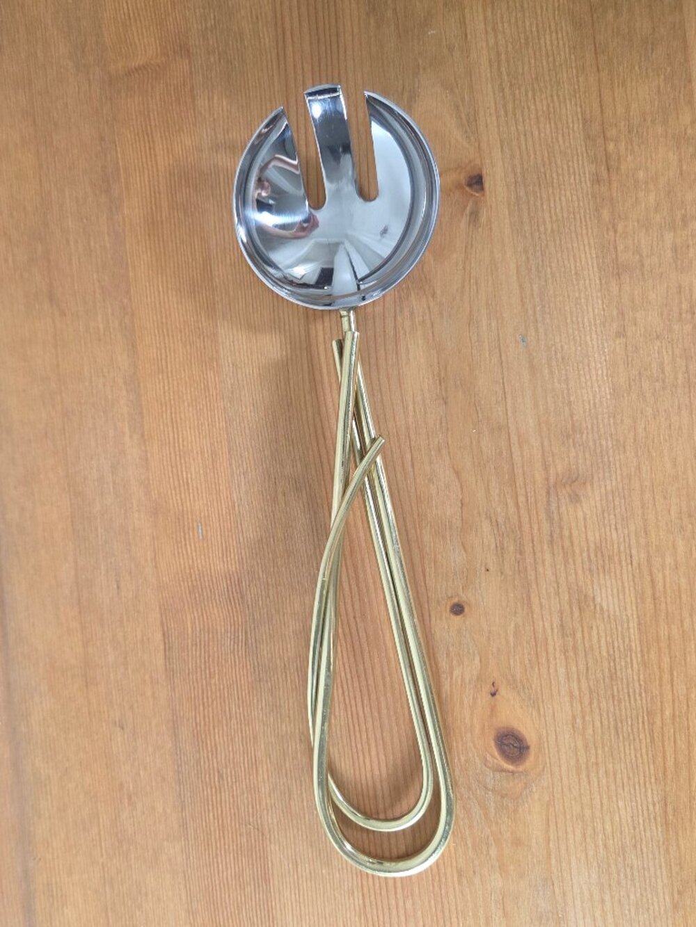 Michael Aram Calla Lily Serving Fork Stainless Steel Brass 10.75"L
